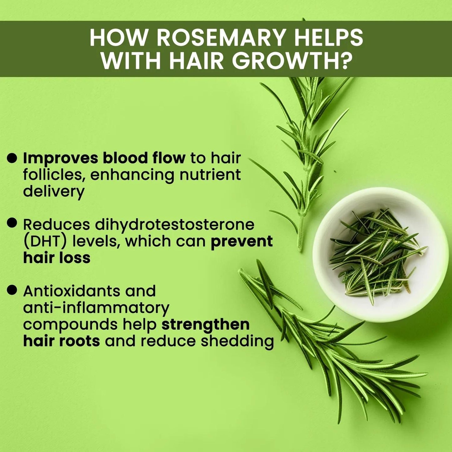 Rosemary Water Hair - Sprayer For Hair Care & Regrowth