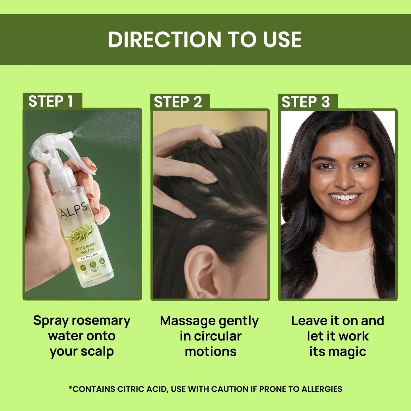 Rosemary Water Hair - Sprayer For Hair Care & Regrowth